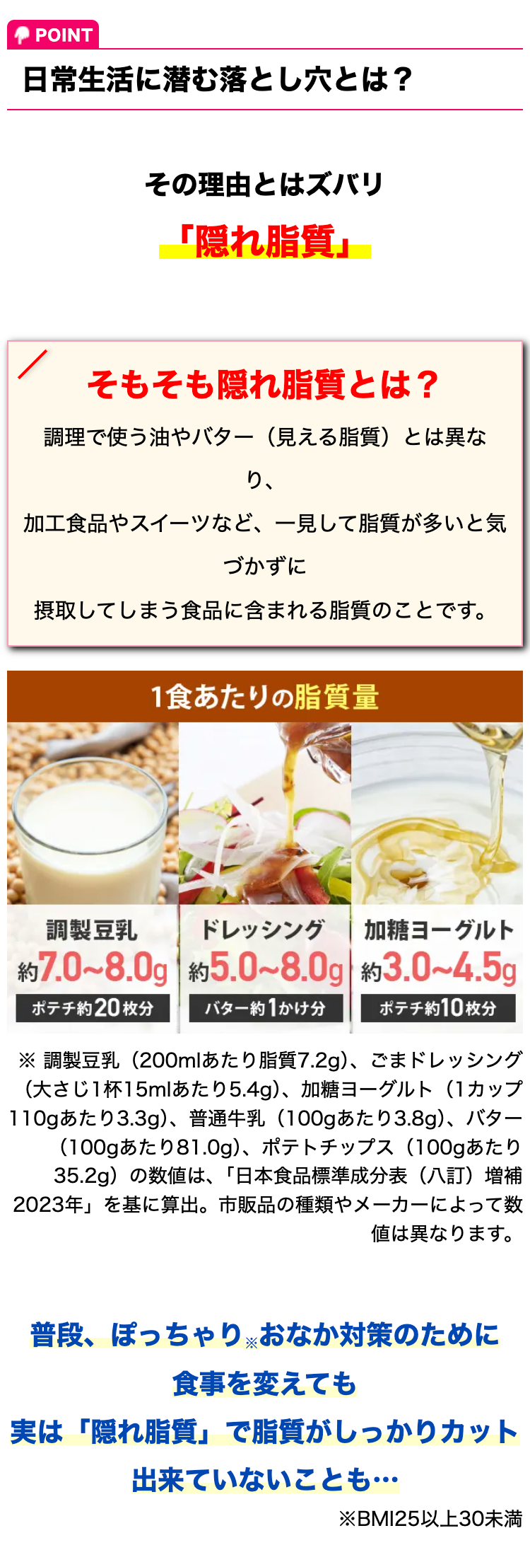POINT
日常生活に潜む落とし穴とは?